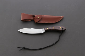 Grohmann #4 Survival Flat Grind W/Rosewood Handle - Thecooksedges