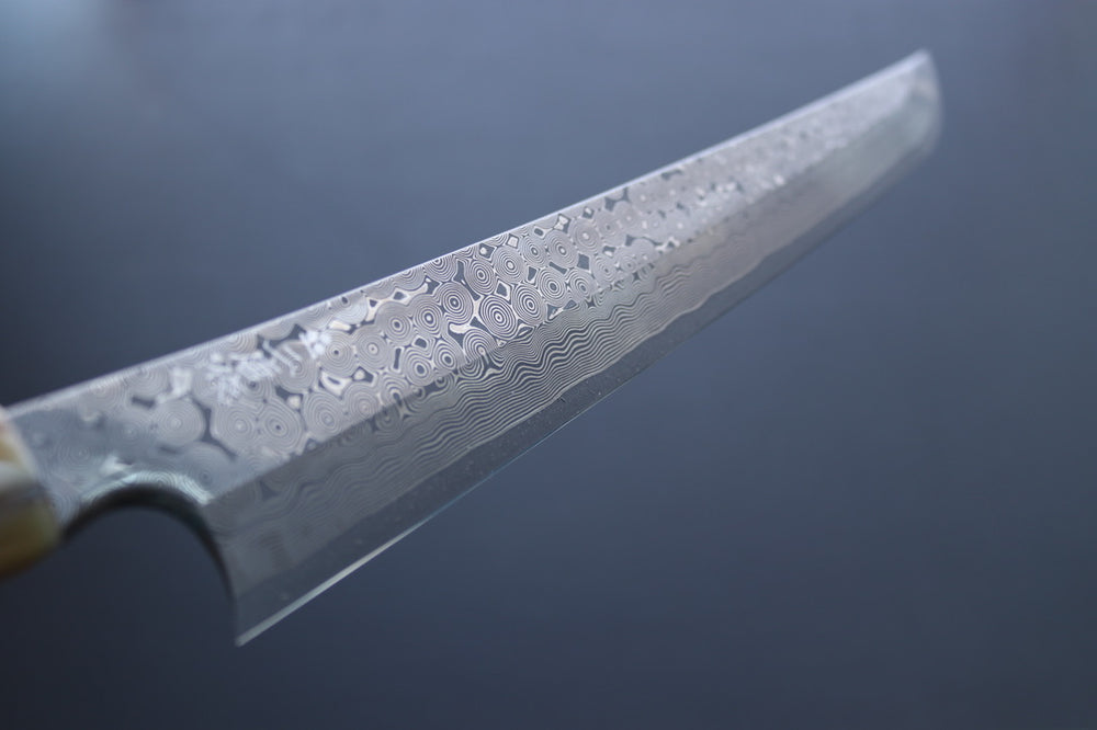 Nigara Hamono Silver3 Kurozome Sakimaru Yanagiba 330mm - Thecooksedges