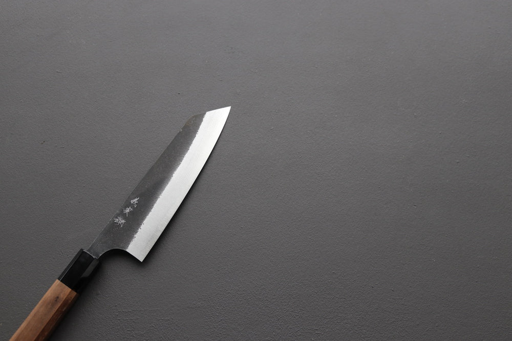 Yoshimi Kato Damascus Kurouchi AS Bunka 170mm - Thecooksedges