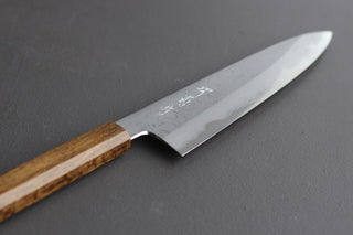 Yoshikazu Tanaka Blue1 Damascus Gyuto 240mm w/Black Oak Handle - Thecooksedges