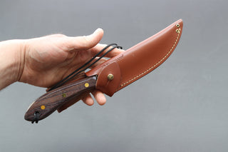 Grohmann #4 Survival Flat Grind W/Rosewood Handle - Thecooksedges