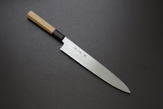 Sakai Kikumori Yoshikazu Tanaka Gokujyo Sujihiki 240mm - Thecooksedges