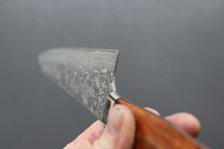 Takeshi Saji R2 Damascus Kiritsuke 270mm w/Ironwood Handle - Thecooksedges