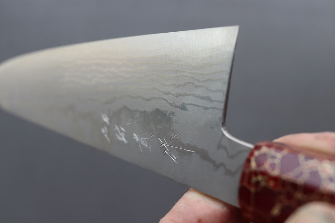 Shigeki Tanaka VG10 Damascus Gyuto 240mm w/Custom Handle - Thecooksedges