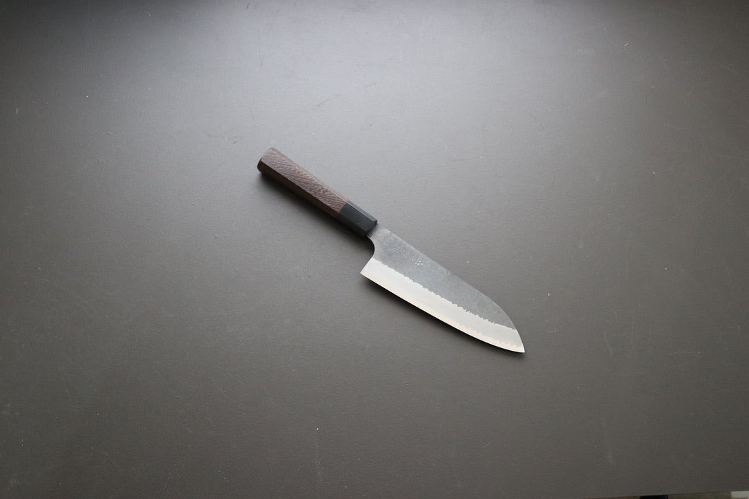 Nigara Hamono Kurouchi SG2 Santoku 180mm - Thecooksedges