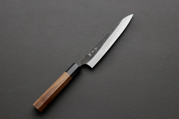 Yoshimi Kato Damascus Kurouchi AS Petty 150mm - Thecooksedges