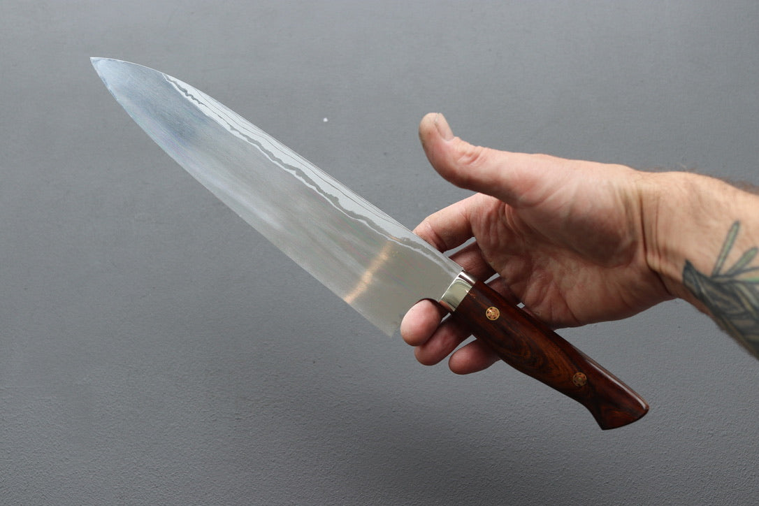 Yoshihiro Yauji Blue #2 Damascus Gyuto 240mm - Thecooksedges