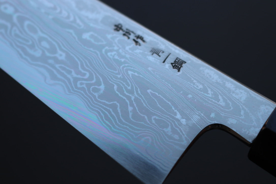 Nakagawa x Myojin Blue #1 Damascus Kiritsuke Gyuto 240mm - Thecooksedges