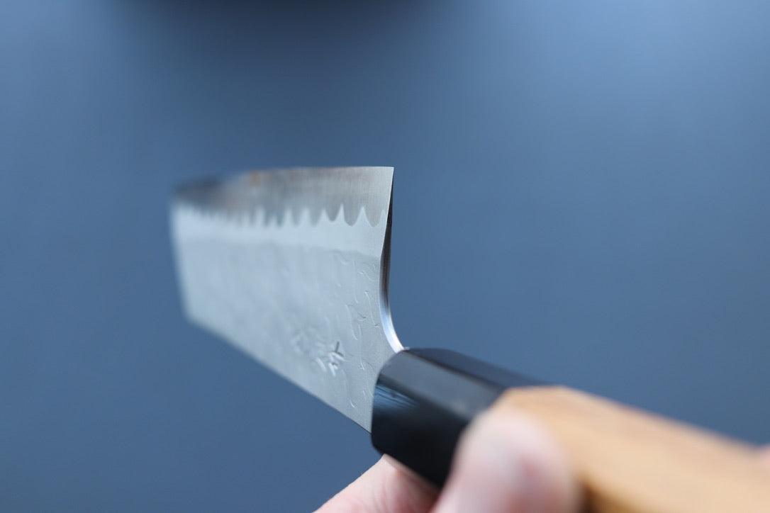 Nigara Hamono AS Tsuchime Nakiri 180mm - Thecooksedges