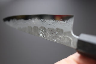 Hatsukokoro Inazuma AS Damascus Petty 150mm - Thecooksedges