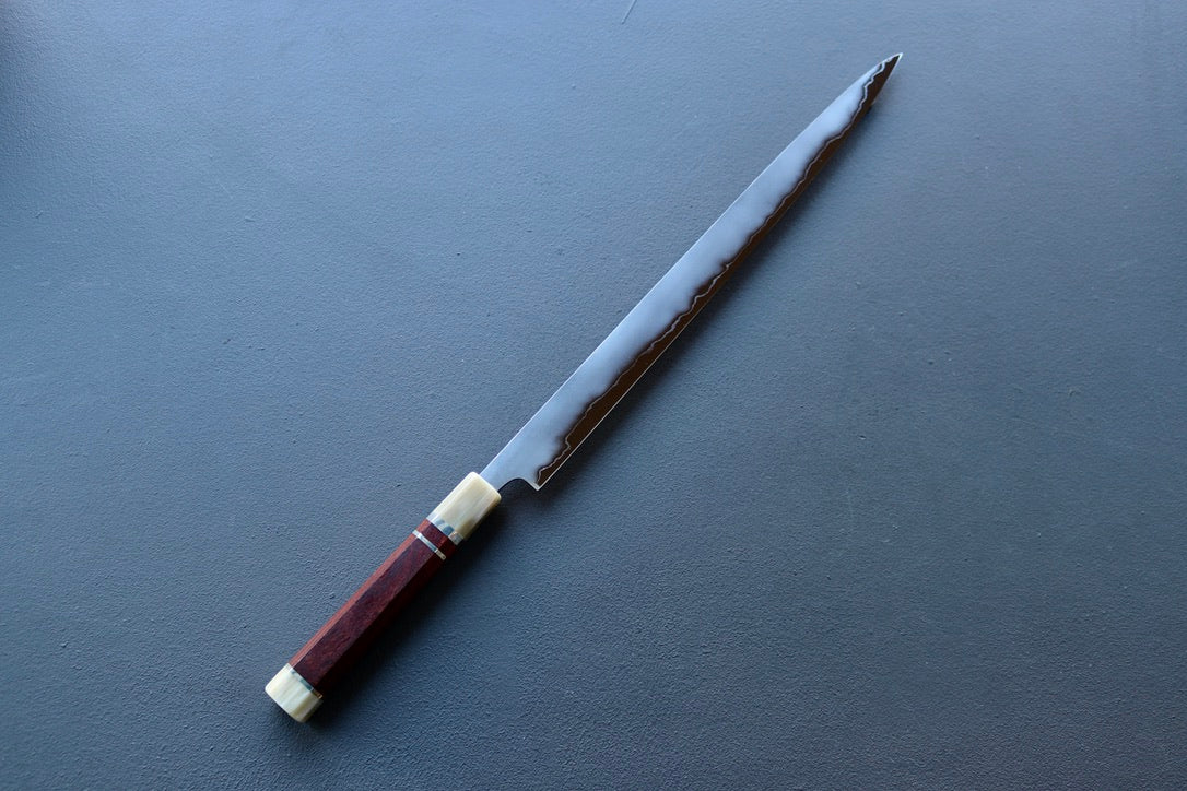 Hatsukokoro Katana Jihada Sujihiki 360mm - Thecooksedges