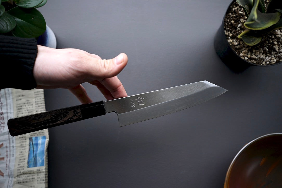 Hatsukokoro Shirasagi Single Bevel Kiritsuke 195mm - Thecooksedges