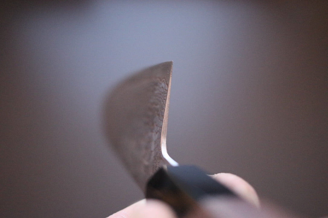 Shigeki Tanaka R2 Damascus Santoku 210mm - Thecooksedges