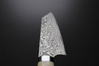 Takeshi Saji R2 Damascus Bunka 180mm Staghorn Handle - Thecooksedges