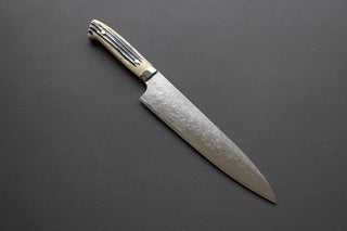 Takeshi Saji R2 Diamond Damascus Gyuto 240mm - Thecooksedges