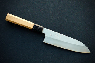 Nakagawa Hamono Ginsan Santoku 180mm - Thecooksedges