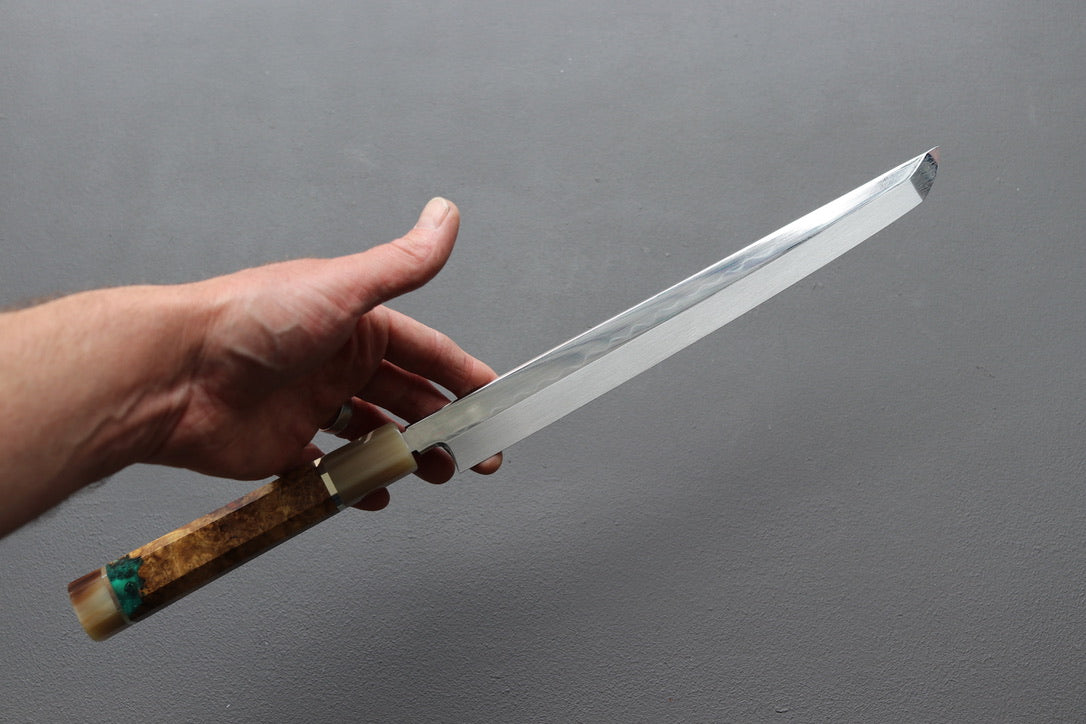 Satoshi Nakagawa Honyaki Sakimaru Yanagiba 270mm - Thecooksedges