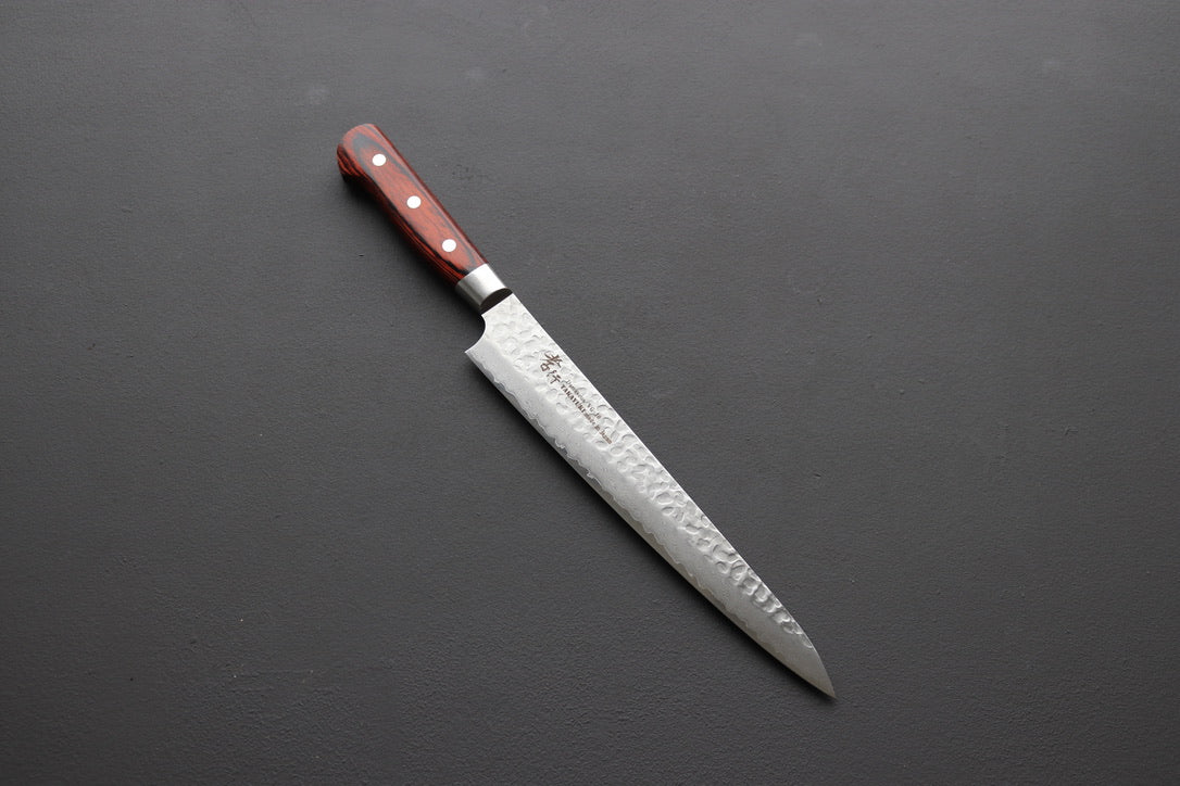Sakai Takayuki 33 Layer Damascus Sujihiki 240mm - Thecooksedges