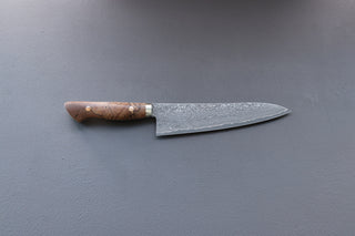 Shigeki Tanaka R2 Damascus  Gyuto 210mm Western Handle - Thecooksedges