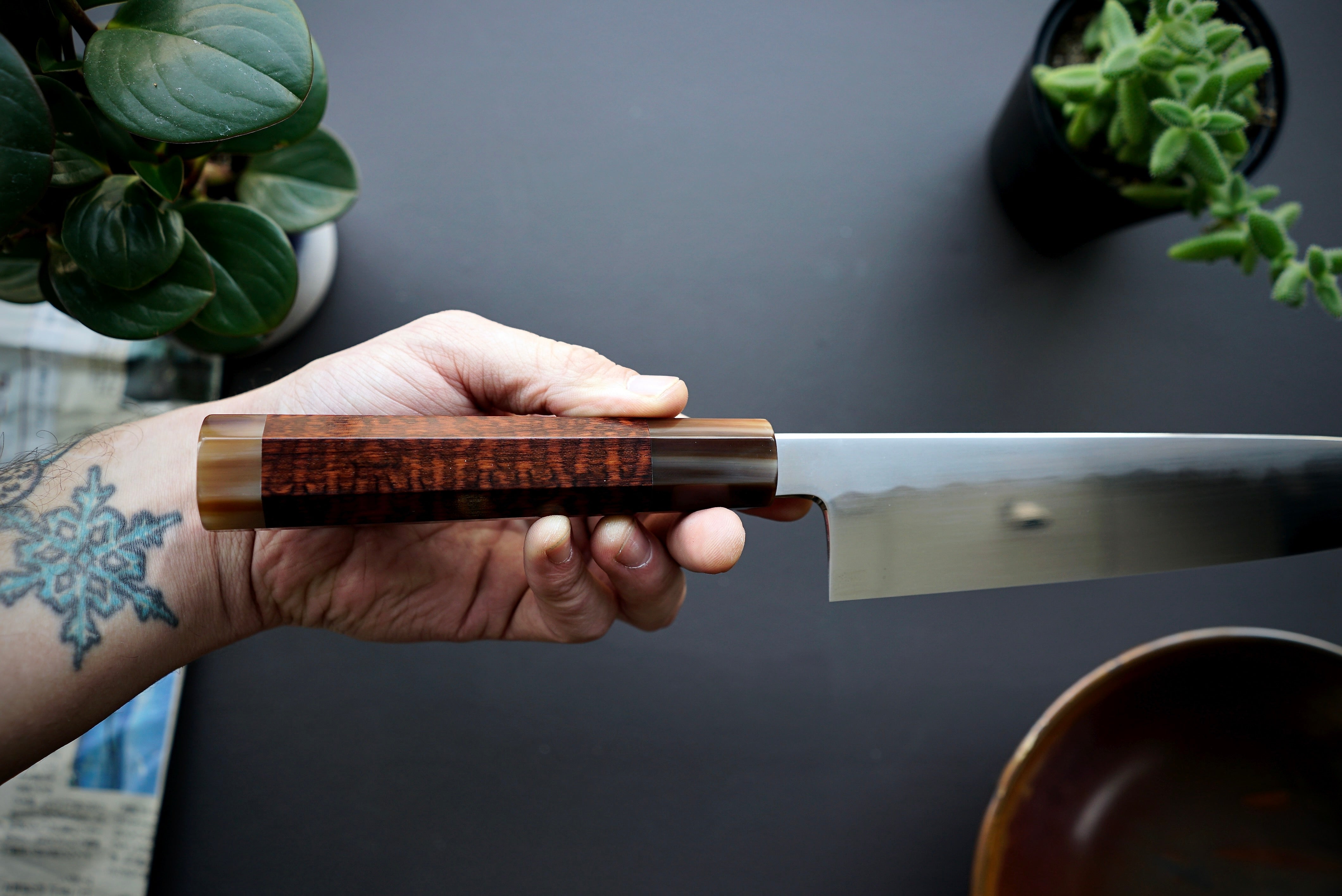 Satoshi Nakagawa Blue#2 Honyaki Gyuto 240mm - Thecooksedges