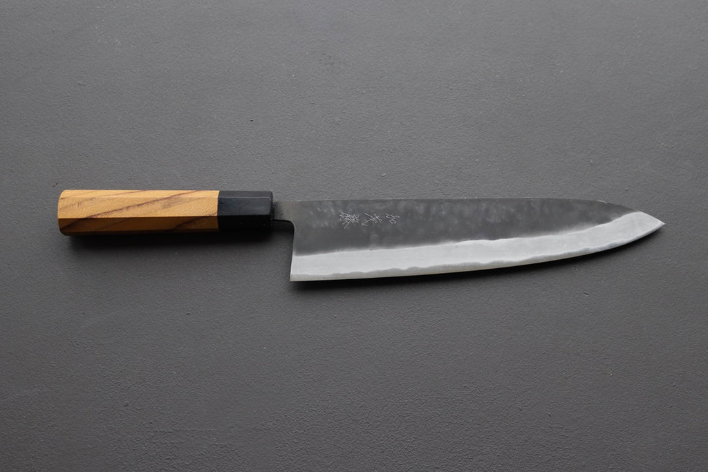 Kamo Shiro AS Kurouchi Gyuto 240mm - Thecooksedges