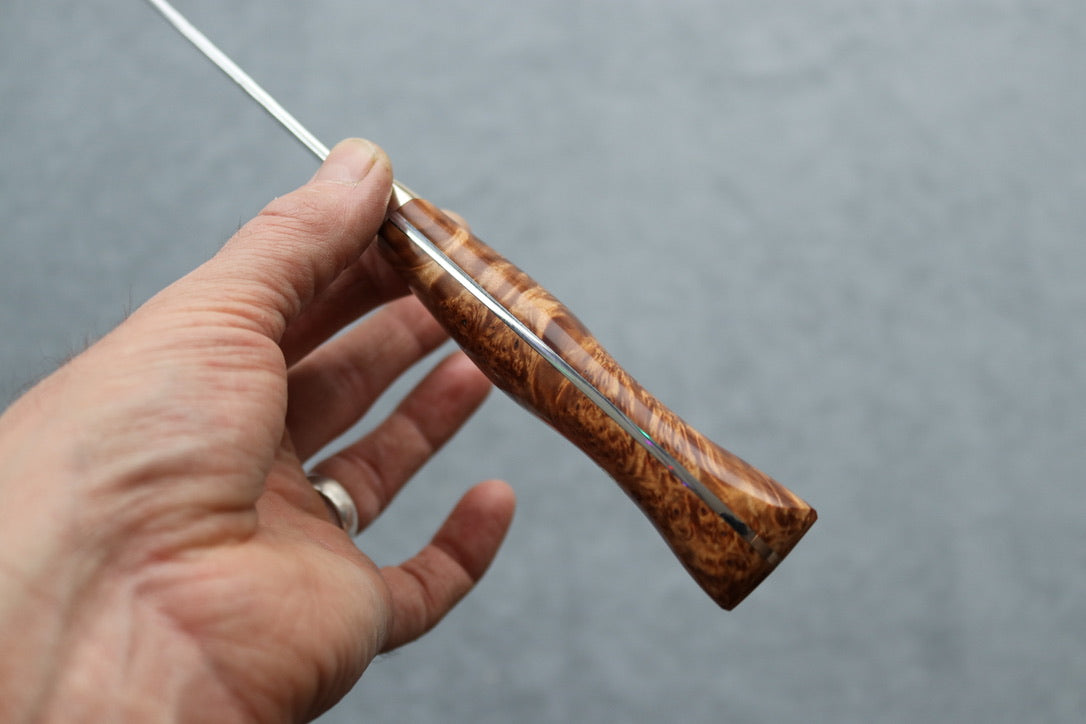Yoshimi Kato SG2 Tsuchime Santoku - Thecooksedges