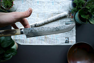 Takeshi Saji R2 Diamond Damascus Sakimaru Sujihiki 240mm - Thecooksedges