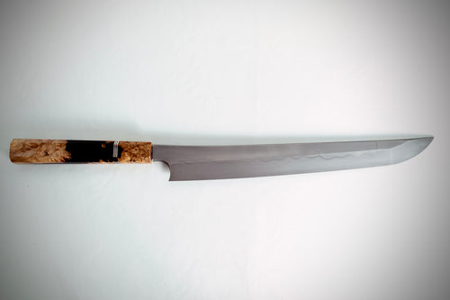 Nigara Hamono Blue #2 Honyaki Sakimaru Yanagiba 300mm - Thecooksedges