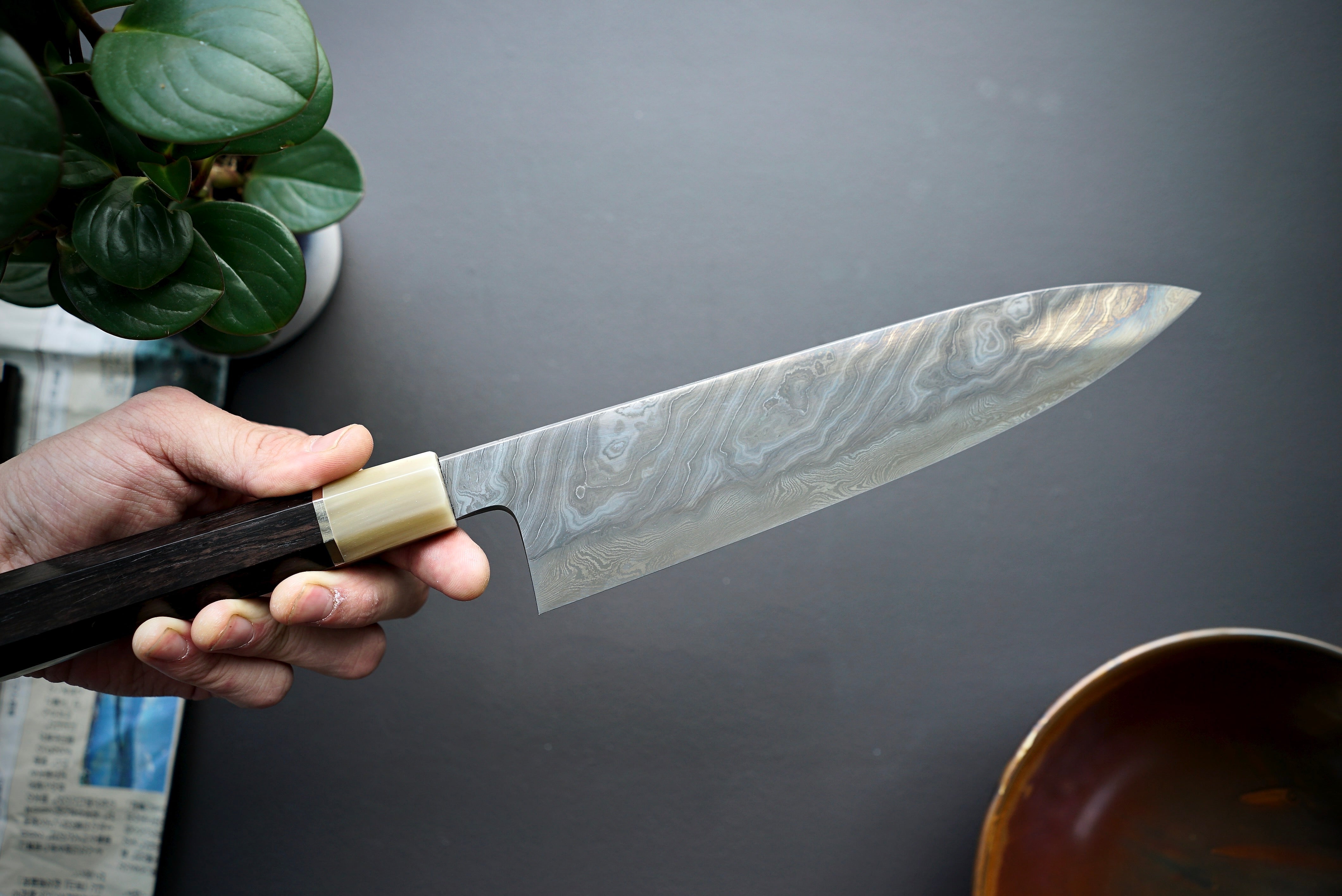 Shoichi Hashimoto Yuzan Damascus Gyuto 240mm - Thecooksedges