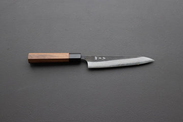 Yoshimi Kato Damascus Kurouchi AS Petty 150mm - Thecooksedges