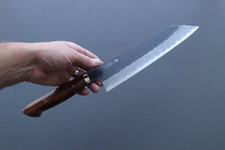 Nigara Hamono SG2 Kurouchi Kiritsuke Gyuto 240mm w/Custom Western Ironwood Handle - Thecooksedges