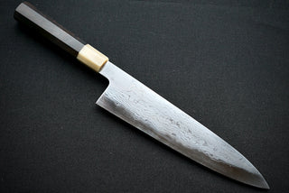 Komorebi Damascus Blue #1 Gyuto 240mm - Thecooksedges