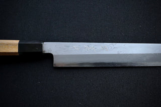 Sakai Kikumori White#1 Damascus Kiritsuke Yanagiba 300mm - Thecooksedges