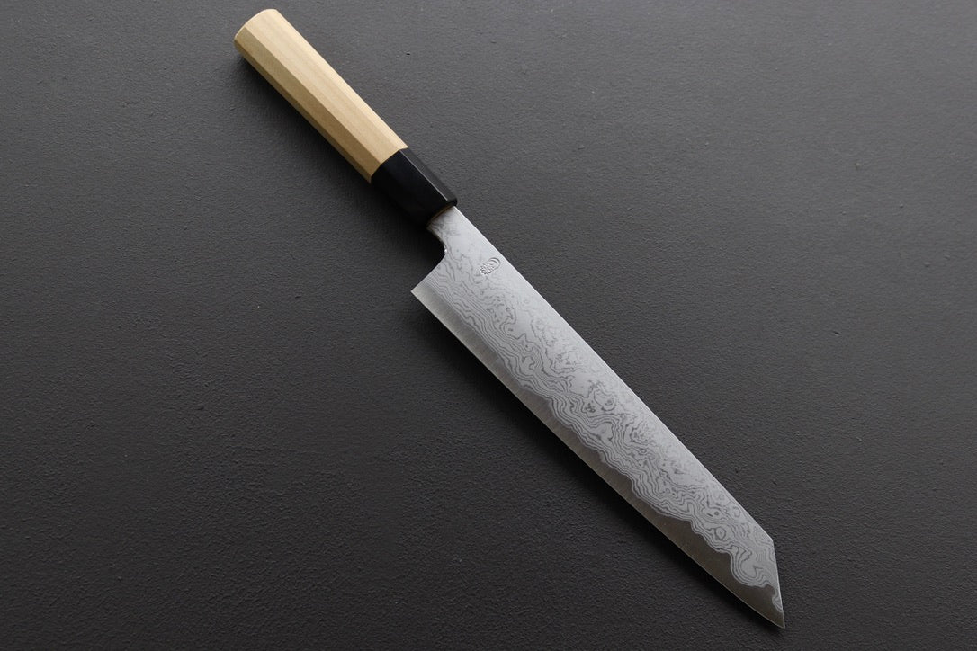 Sakai Kikumori Kikuzuki UZU Kiritsuke Gyuto 240mm - Thecooksedges