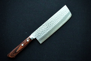 Masutani VG1 Tsuchime Nakiri 165mm Red Handle - Thecooksedges