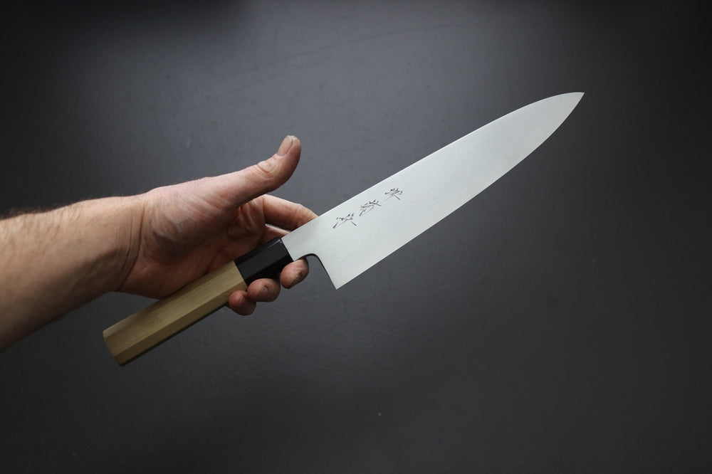 Sakai Kikumori x Yoshikazu Tanaka Gokujyo Gyuto 240mm - Thecooksedges