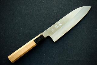 Nakagawa Hamono Ginsan Santoku 180mm - Thecooksedges