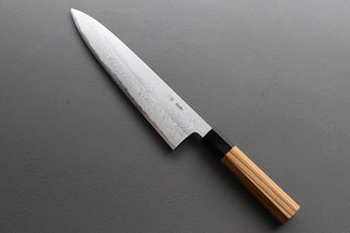 Yoshikazu Tanaka White #1 Damascus Gyuto 210mm - Thecooksedges