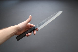 Nigara Hamono Kurouchi SG2 Sujihiki 240mm - Thecooksedges