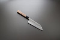 Sakai Kikumori Nashiji Santoku 165mm - Thecooksedges