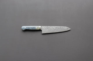 Mr. Itou R2 Damascus Gyuto 180mm w/Western Camel Bone Handle - Thecooksedges