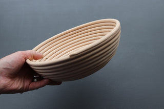 European Banneton Bread Proofing Baskets Natural Rattan 9.2" Round - Thecooksedges