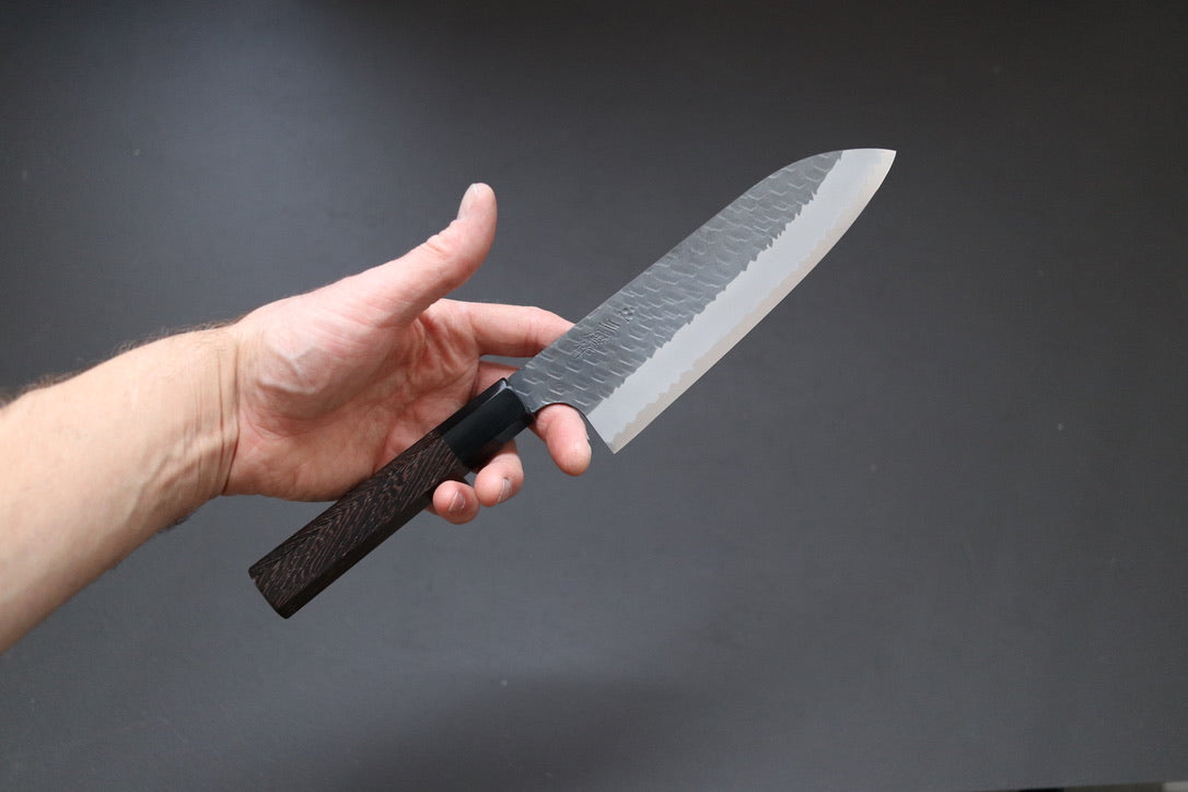 Nigara Hamono Kurouchi SG2 Santoku 180mm - Thecooksedges