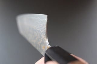Takeshi Saji VG10 Damascus Bunka 165mm - Thecooksedges
