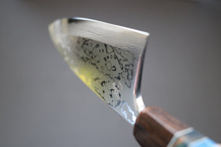 Yauji Yoshihiro Damascus Deba 180mm - Thecooksedges
