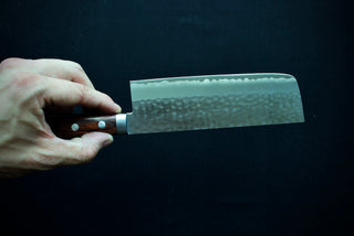 Masutani VG1 Tsuchime Nakiri 165mm Red Handle - Thecooksedges
