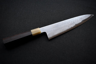 Komorebi Damascus Blue #1 Gyuto 210mm - Thecooksedges