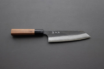 Yoshimi Kato Damascus Kurouchi AS Bunka 170mm - Thecooksedges