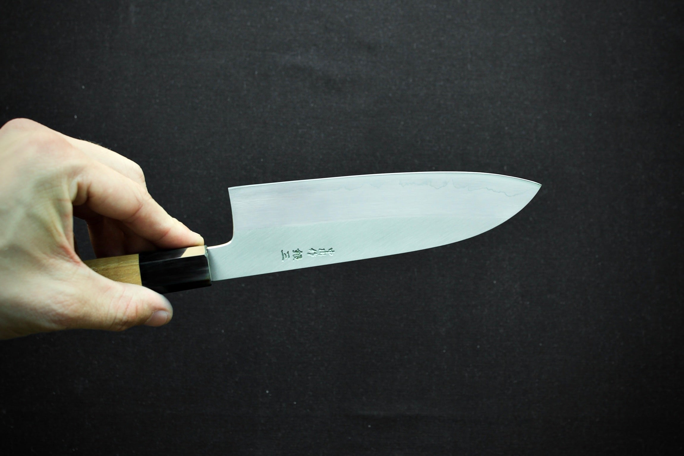 Nakagawa Hamono Ginsan Santoku 180mm - Thecooksedges