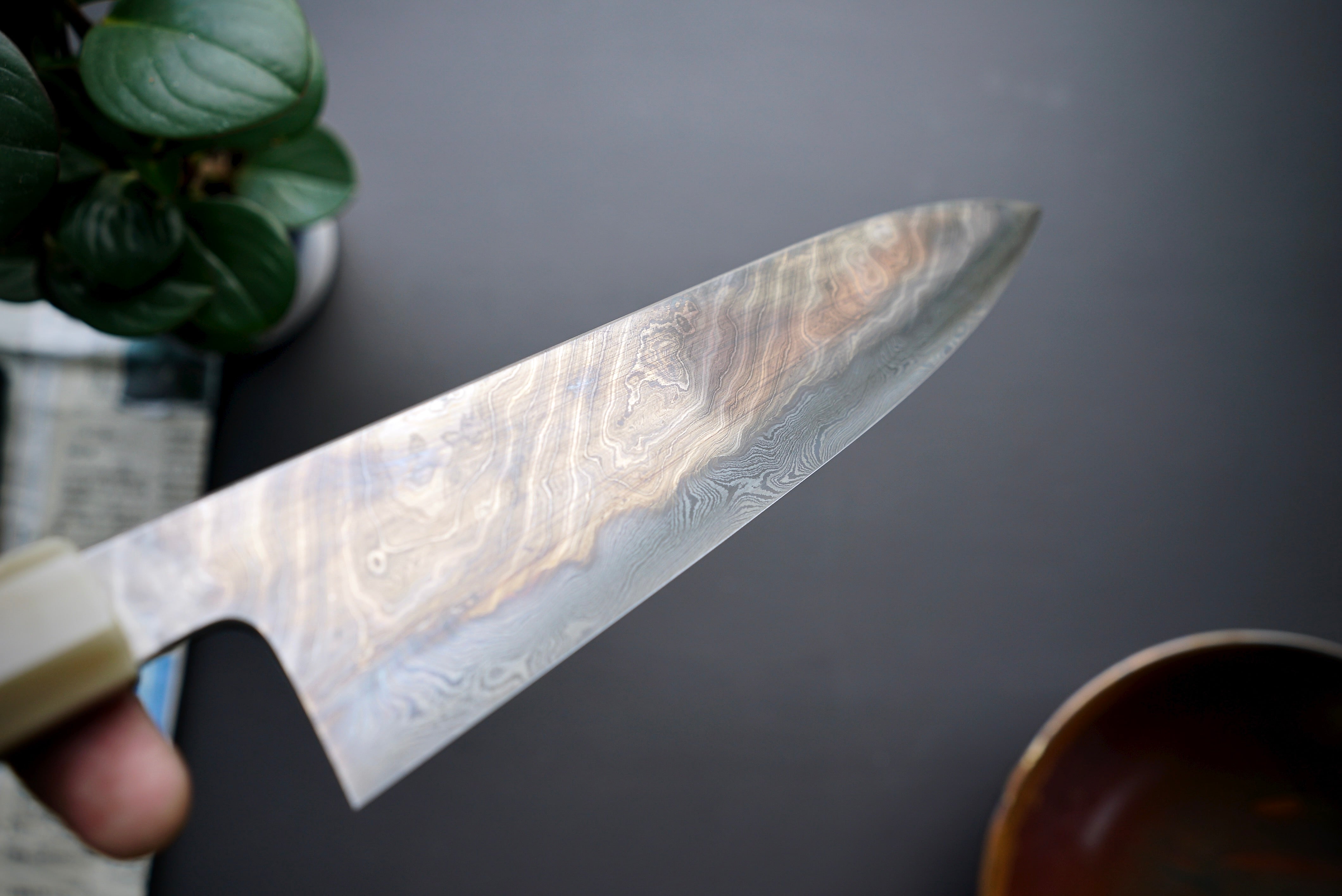 Shoichi Hashimoto Yuzan Damascus Gyuto 240mm - Thecooksedges